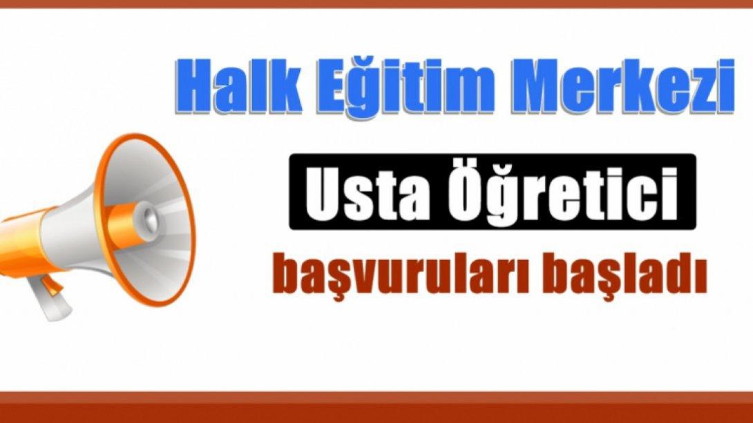 ÜCRETLİ 'USTA ÖĞRETİCİ' BAŞVURULARI BAŞLADI !
